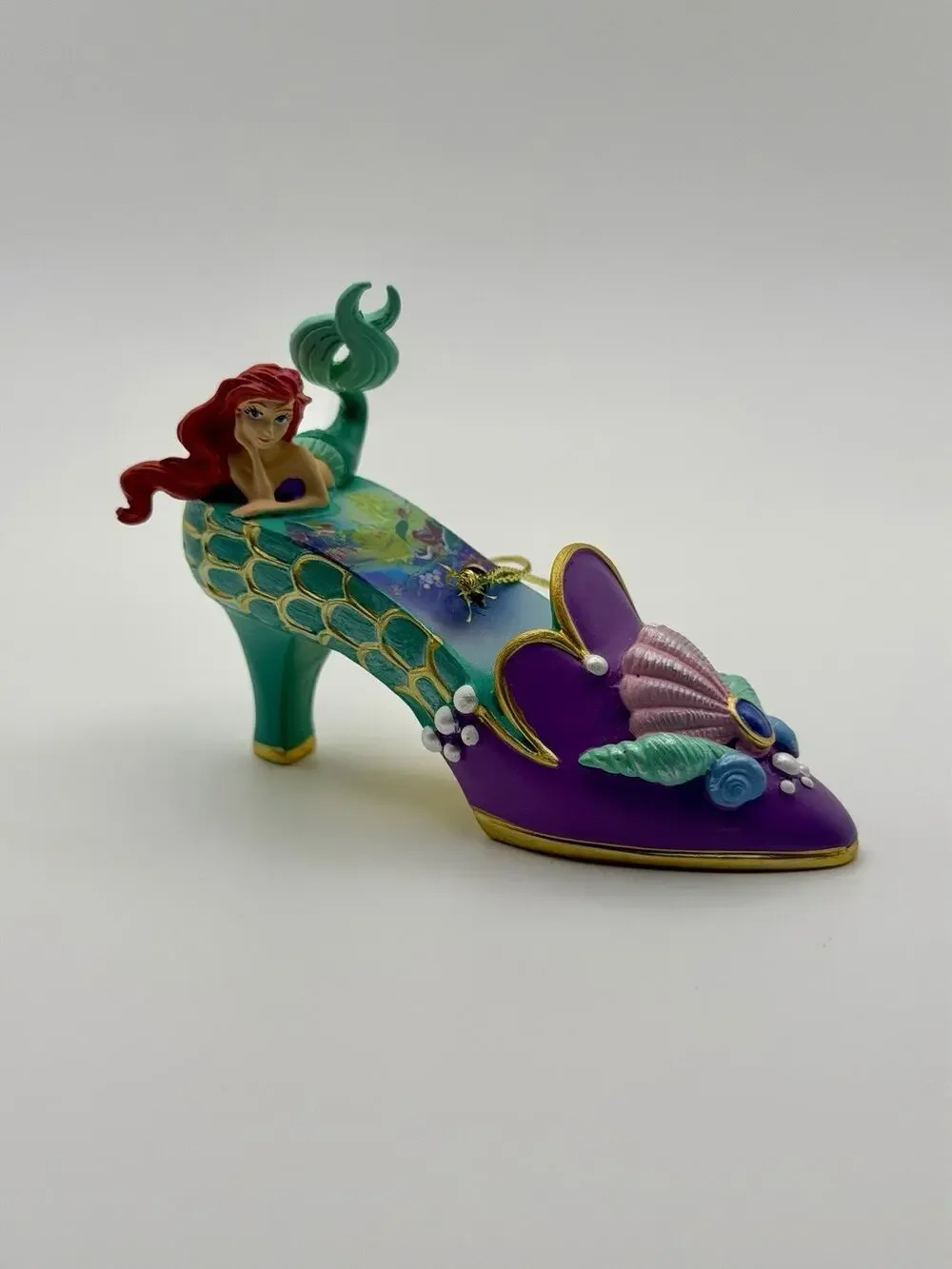 Bradford Exchange Disney Ariel Once Upon A Slipper Shoe Ornament WT